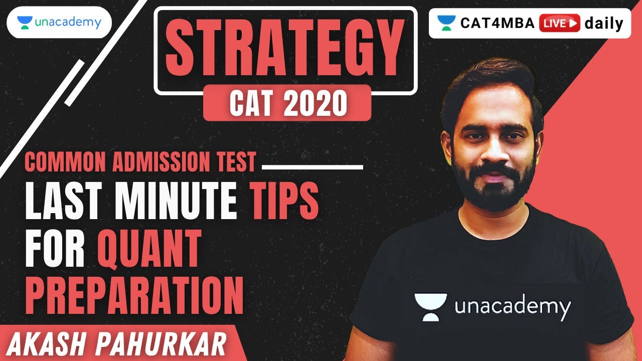 Last Minute Tips for Quant Preparation | Quantitative Apttitude | CAT ...