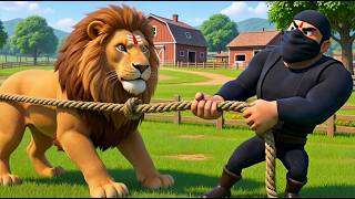 Thief In OldMacdonald Farm | Animal Video | Cow video | Monkey video | Lion #oldmacdonaldhadafarm