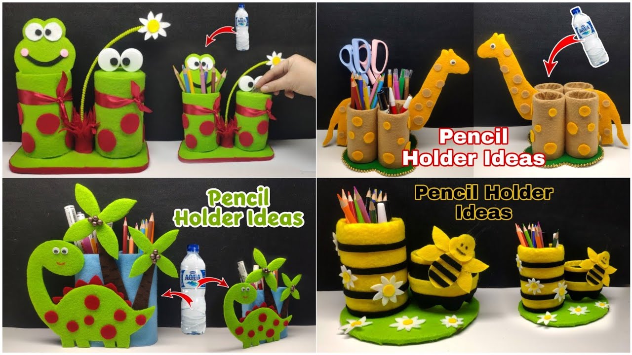 4 Kreasi Tempat Pensil Dari Botol Bekas - Tempat Pensil