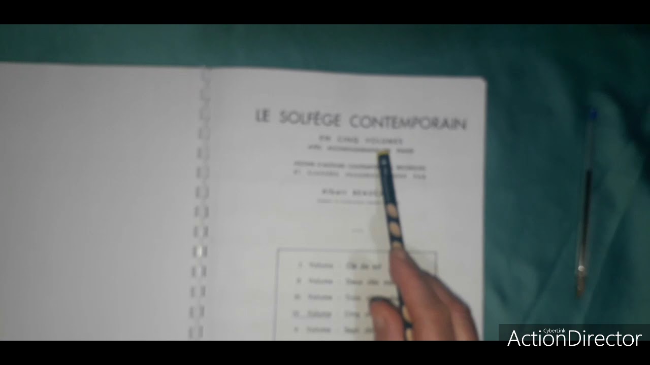 Exercice 16 Solfege CONTEMPORAIN VOL.IV