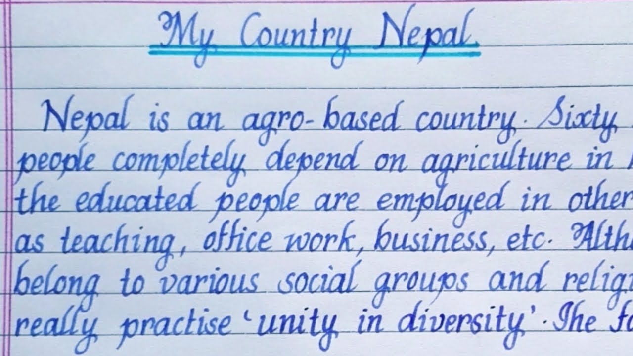 write nepal essay