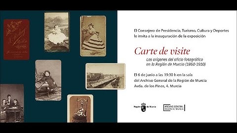 Álbum musical. "Carte de visite. Orígenes del oficio fotográfico en la Región de Murcia (1860-1910)"