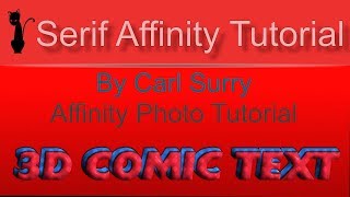 Affinity Photo -  3D Comic Text