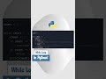 18 Python Theory - While Loop in Python