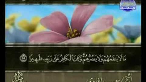 القرآن الكريم   الجزء التاسع عشر   تلاوة سعد الغامدي 19