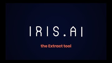 The Iris.ai Extract tool