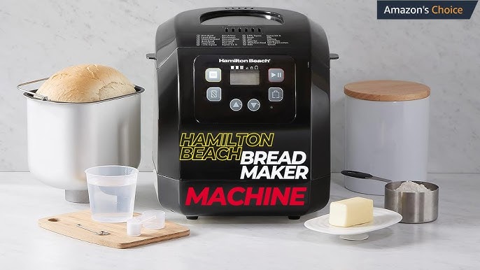 Hamilton Beach HomeBaker Brreadmaker, Home Portable Bread Machine, 29882,  Black 804064175328