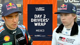 Day 2 Drivers’ Wrap | WRC Guanajuato Rally México 2023