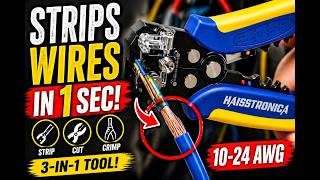 Self Adjusting Wire Stripper Review | Fastest Way to Strip Wires? (3-in-1 Tool Test)