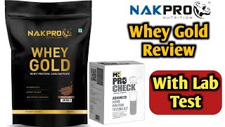 Nakpro Whey Gold Review with lab report | Budget Whey Protein | High Protein Food for Vegetarians