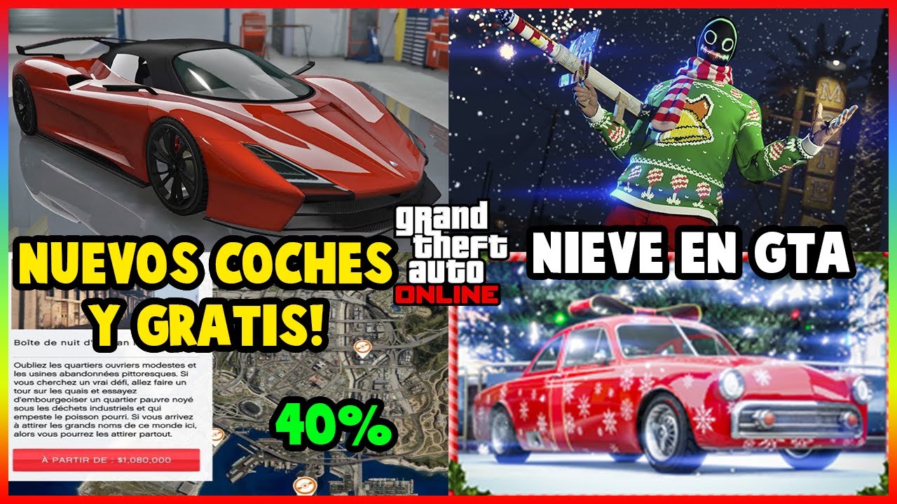 NUEVA ACTUALIZACION SEMANAL LLEGA LA NIEVE Y DOS COCHES NUEVOS A GTA V ...