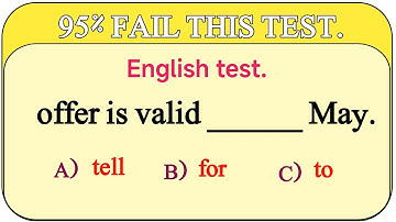 Mixed Grammar test: only 5%can pass this test.