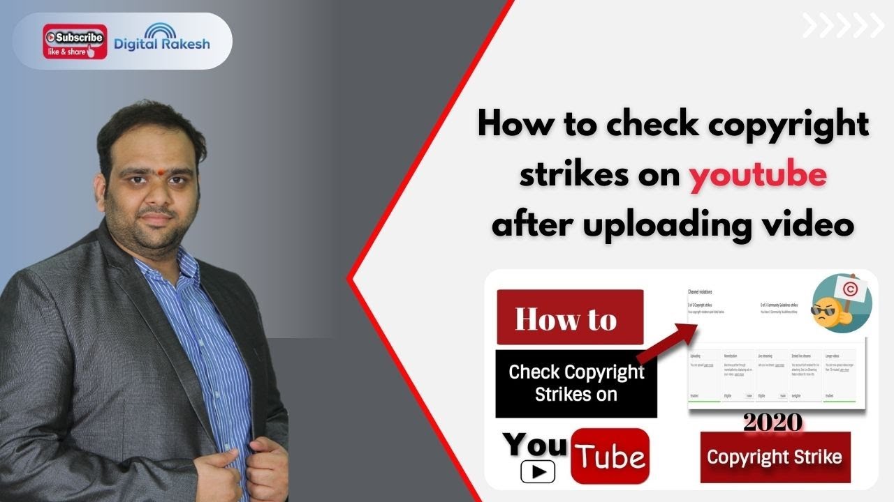 How To Check Copyright Strikes On Youtube After Uploading Video YouTube
