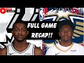 SAN ANTONIO SPURS at NEW ORLEANS PELICANS | NBA FULL GAME ReCap | Ep. 82