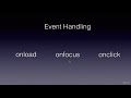 JavaScript Event Handling Introduction