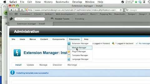 Joomla - Admin - change the template