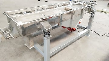Linear vibrating sieve machine