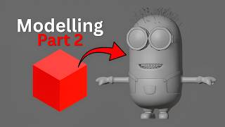 Blender Minion Tutorial | 3D Character Modeling Step by Step - Part 2