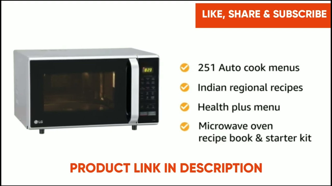 LG 28 L Convection Microwave Oven (MC2846SL, Silver, With Starter Kit)