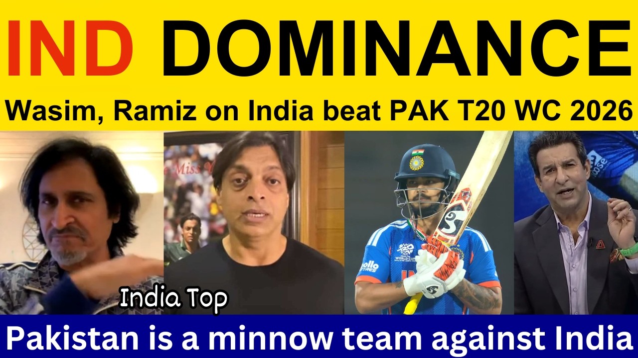 Shoaib Akhtar latest on India win today vs PAK T20 WC 2026 | Pak Media, Ramiz Speaks on PAK vs IND