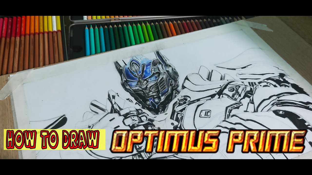 How to draw Optimus Prime Sketch Vẽ dựng hình Optimus Prime  Draw  Transformers Vẽ Tranh chì màu  YouTube