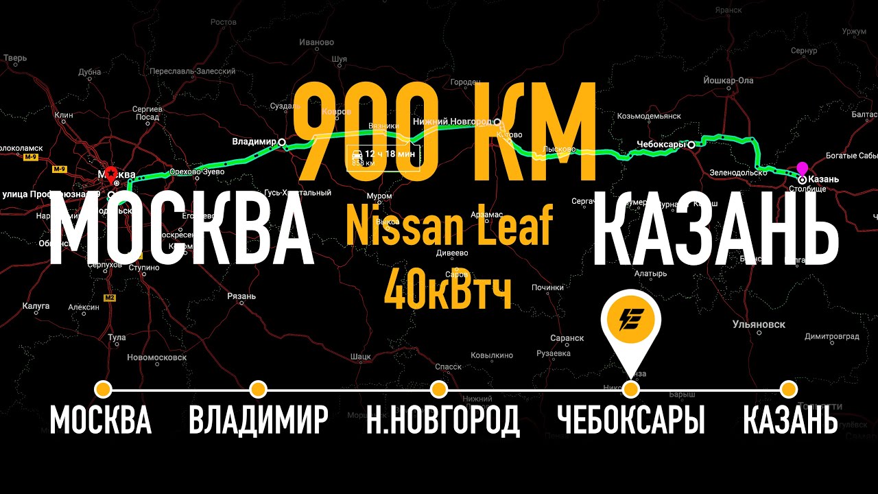 Чебоксары! Москва-Казань - осталось 150км! - YouTube