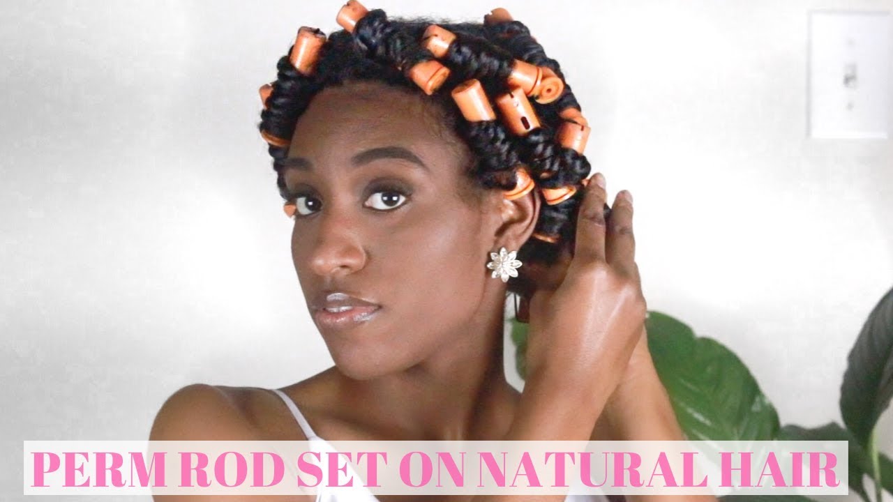 Perm Rod Set On Natural Hair | My African Pride Miracle Moisture - YouTube
