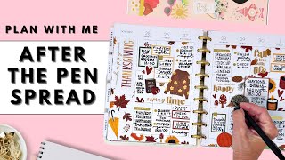 PLAN WITH ME | AFTER THE PEN SPREAD | HAPPY PLANNER