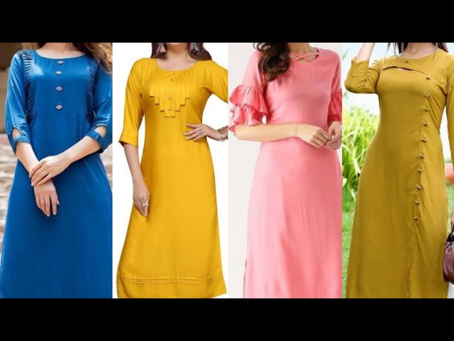 Plain simple kurti with dupatta | Indian fashion dresses, Dress indian  style, Indian wedding outfits