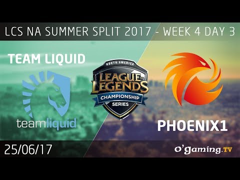 Team Liquid vs Phoenix1 - LCS NA Summer Split 2017 - Week 4 Day 3 - League of Legends