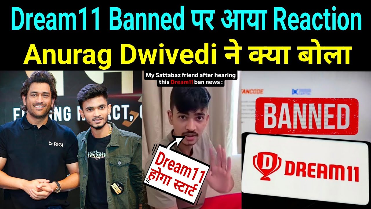 Anurag Dwivedi का आया Reaction || Dream11 Banned 🚫 होने के बाद || Anurag Dwivedi ने क्या कहा..?