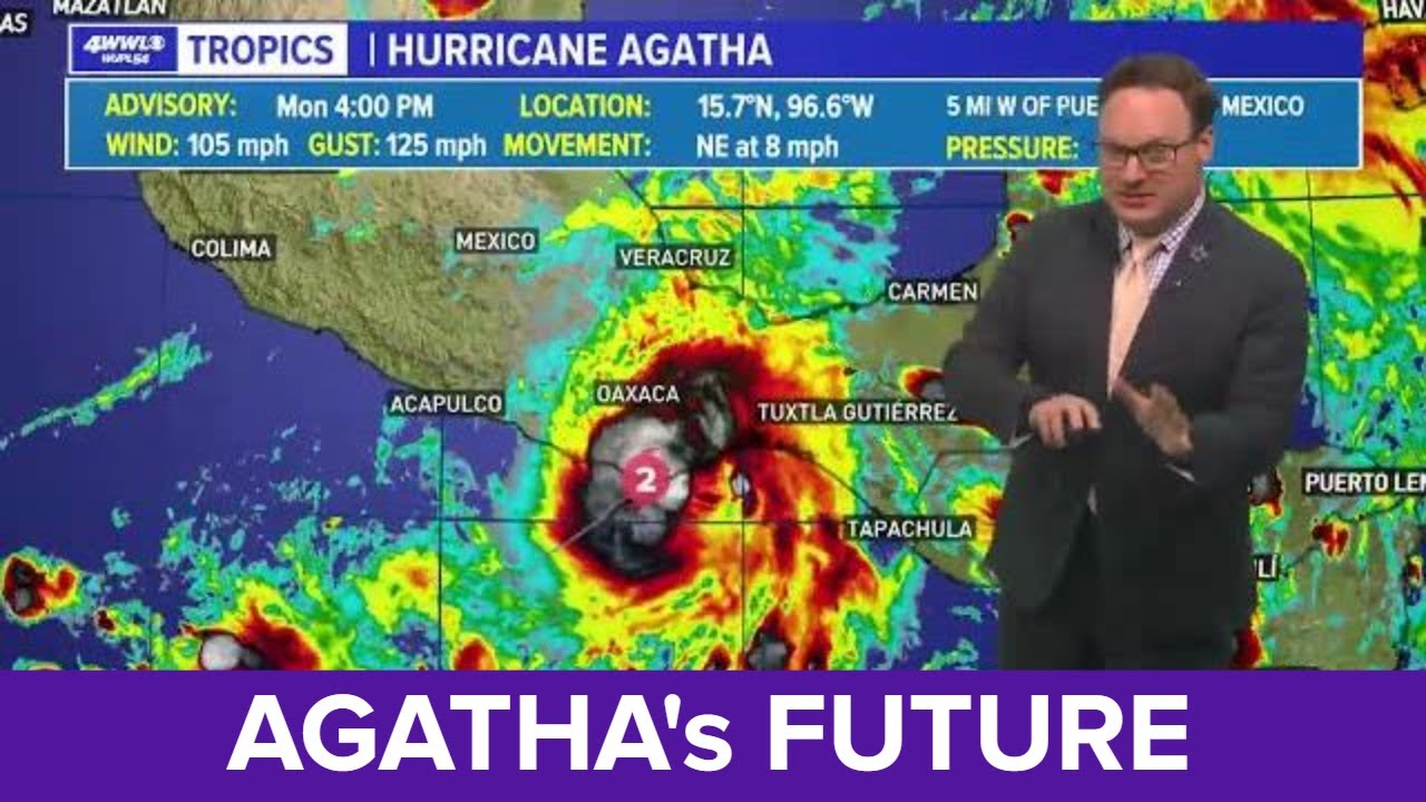 Hurricane Agatha makes landfall in Mexico; could break off into Gulf