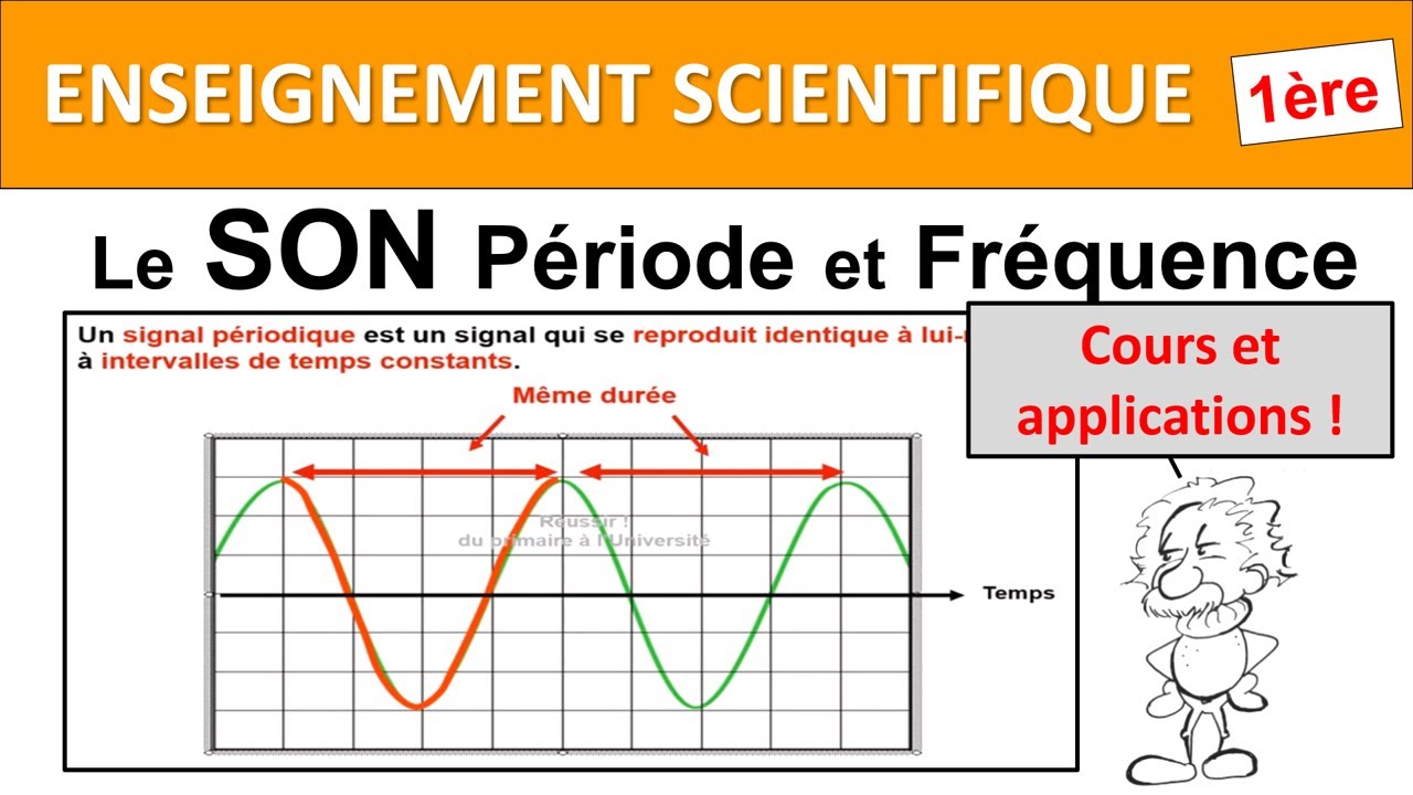 Le SON Enseignement scientifique 1ère Fréquence et période - YouTube