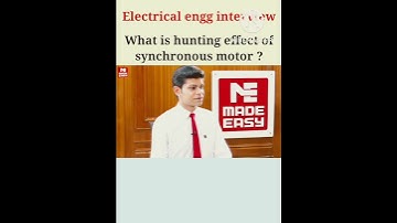 #what is hunting effect of synchronous motor? electrical engg best interview 🙏ssc-je #
