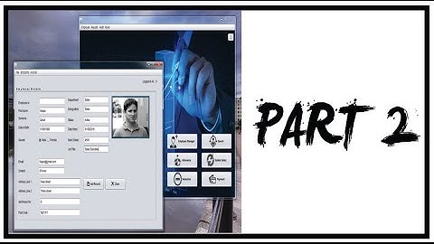 Employee Payroll Management System Using Java NetBeans -Part 2- SQLite Database Connection