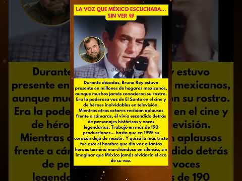 LA VOZ DE MÉXICO MURIÓ EN SILENCIO 😢