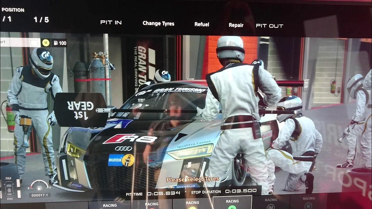 Gran Turismo Sport pit stop - Adam Suswillo