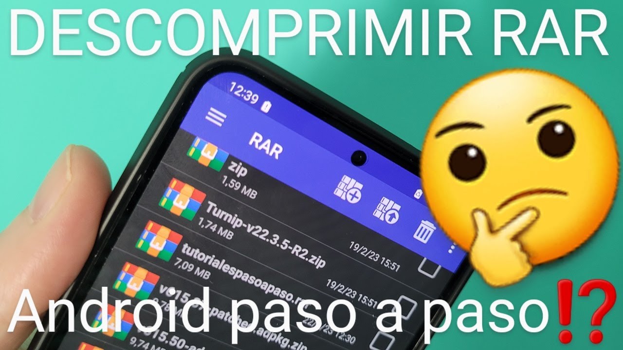 📚📱 Cómo DESCOMPRIMIR y COMPRIMIR ARCHIVOS RAR o ZIP en CELULARES