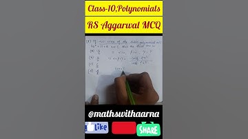 If two zeros of the cubic polynomial ax³+bx²+cx+d are zero then the third zero is | #viralshort