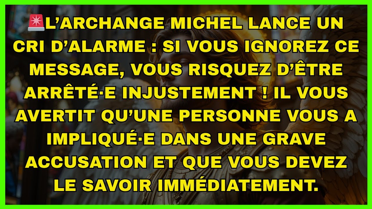 🚨L’archange Michel lance un cri d’alarme : Si vous ignorez ce message, vous risquez...