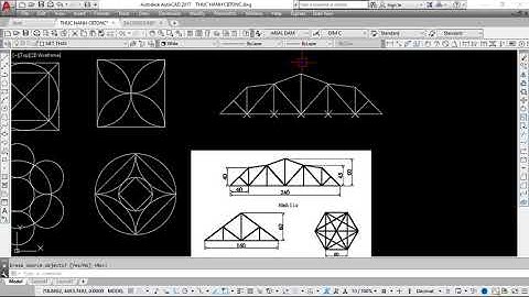 Thực hành vẽ AutoCAD 2D từ cơ bản đến nâng cao | Bài tập 9