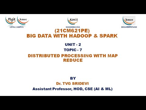 UNIT - 2_DISTRIBUTED PROCESSING WITH MAP REDUCE - YouTube