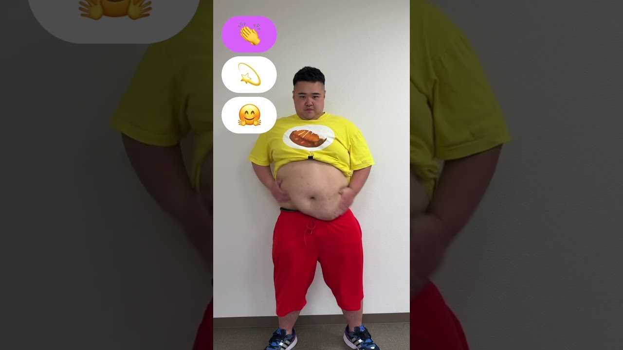 【TikTok100万再生】120Kgデブのピコピコするリアクション