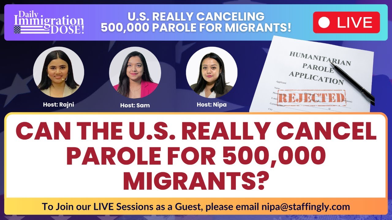 Can 500,000 Migrants Lose Parole in US? What Indian Families Must Know 