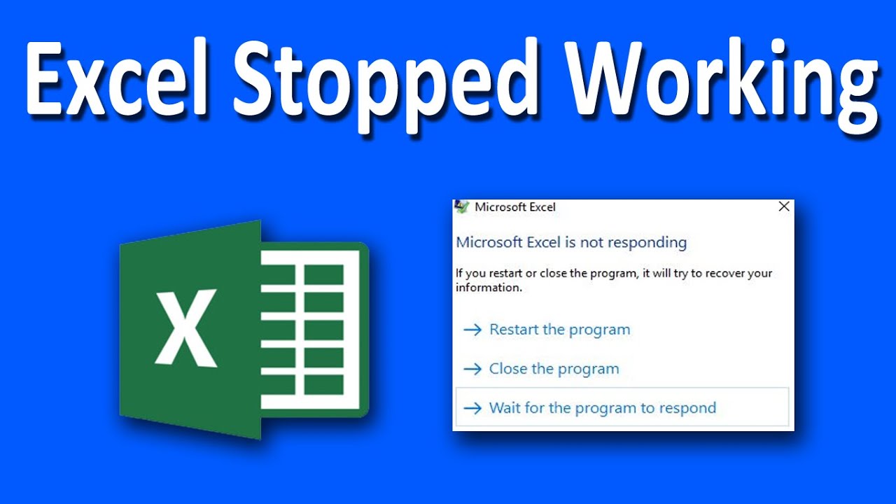 excel not responding แก้ยังไง  2022 New  How To Fix Microsoft Excel Has Stopped Working or Not Responding