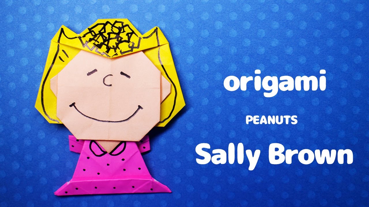 【おりがみ】サリーブラウンのつくりかた Sally Brown PEANUTS YouTube