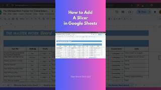 How to Add A Slicer in Google Sheets/ Excel Like a PRO 😎 Easy Tutorial for Beginners #techtutorial