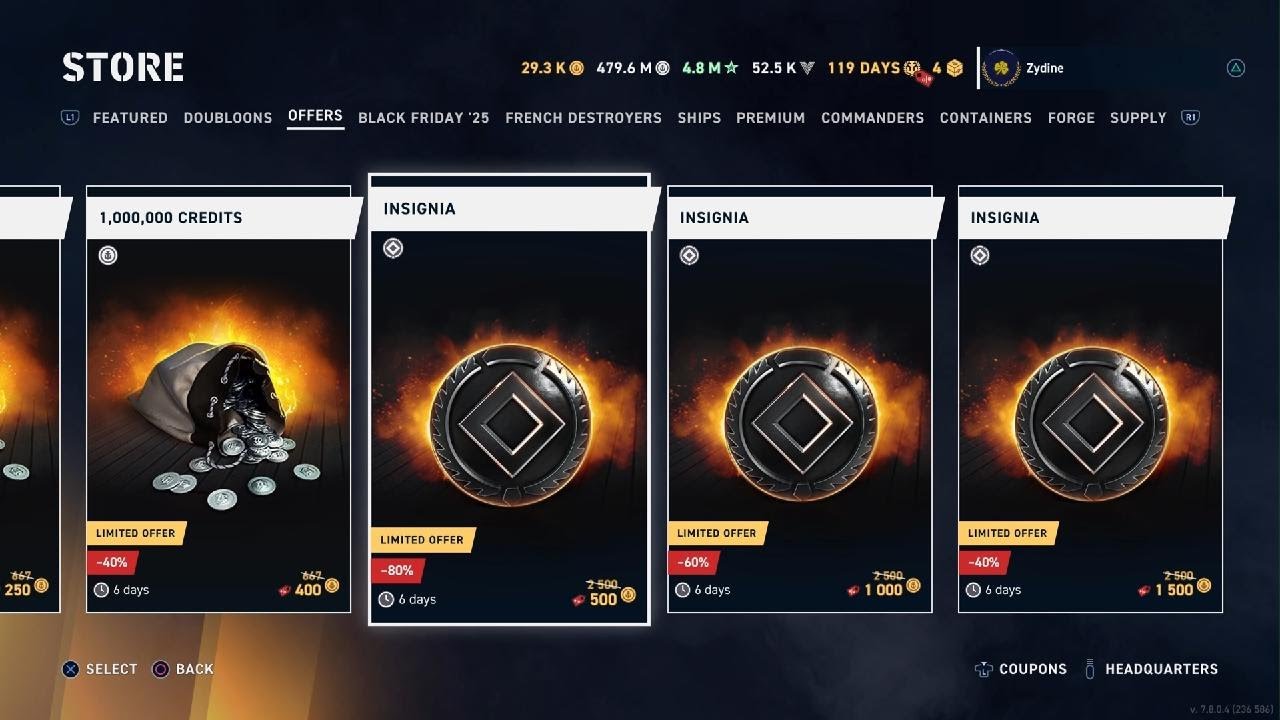 Black Friday Sales . World of Warships Legends