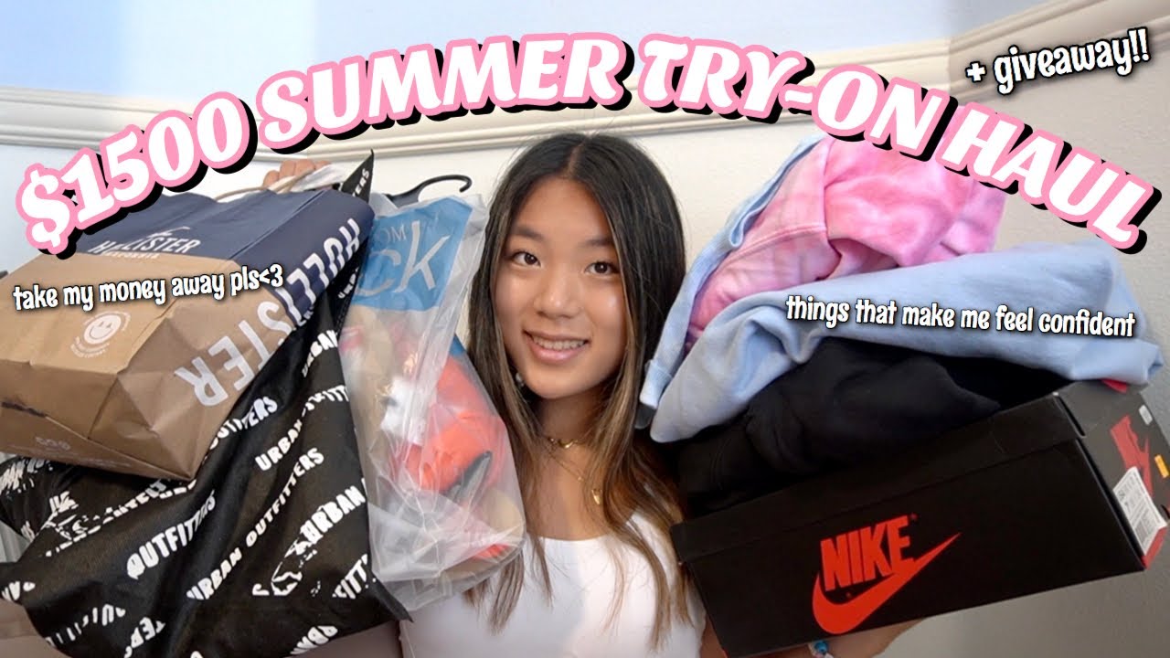 $1500 SUMMER TRY-ON CLOTHING HAUL + GIVEAWAY :)