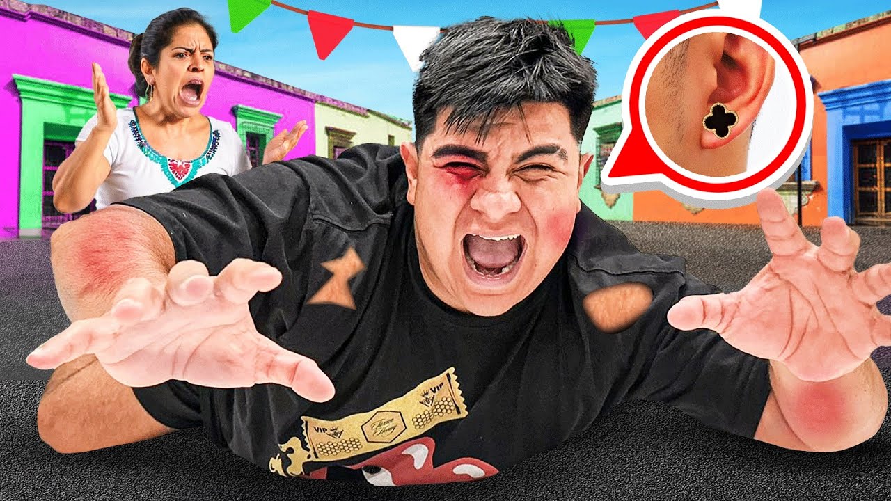 I GOT MY EAR's PIERCED  MEXICAN MOM EDITION ( She Disowned me)